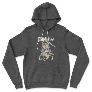 The Slothfather Hoodie in Dark Grey Heather color